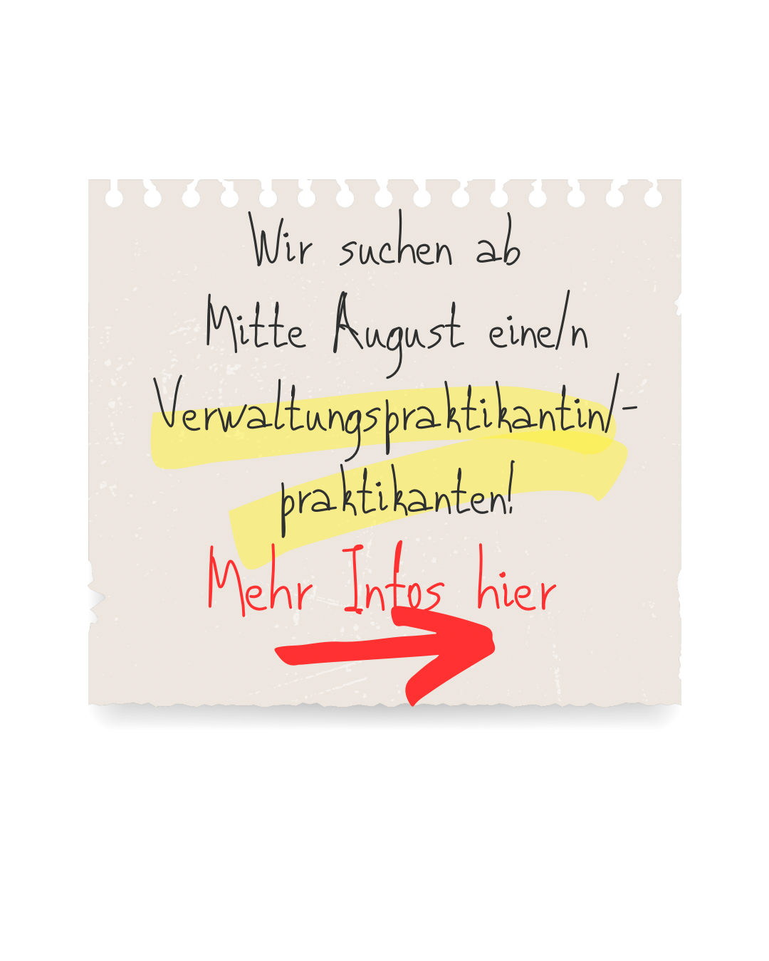 Stellenausschreibung Verwaltungspraktikum BHAK/BHAS Kitzbühel